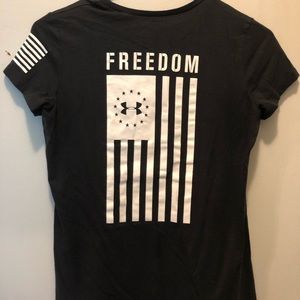 Worn under armor shirt. Some fading. Size youth large